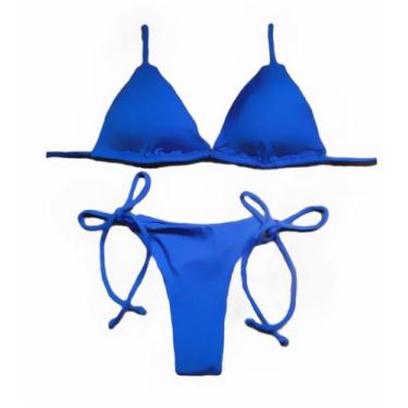 Imagem de Conjunto de biquini cortininha com bojo Biquini fio dental - RAYS MODA
