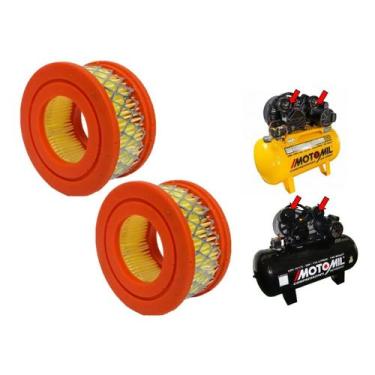 Imagem de 2 Elemento Do Filtro P/ Compressor Motomil Cmv 10pl /cmv 15 - IMP