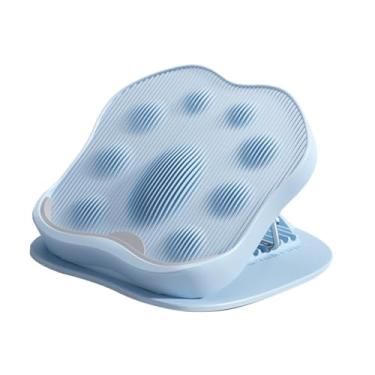 Imagem de Dynwave Placa de bezerro inclinada para a perna de alongamento do equipamento de alongamento do balanço ajustável Pedal dobrável para ioga sob a academia de, Azul