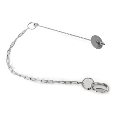 Imagem de BaoFufc Alimentador suspenso de pássaros de aço inoxidável para galinha e galinha, brinquedo de forrageamento, alimentador de pássaros selvagens