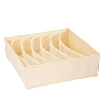 Imagem de Bothyi Armário de roupas de roupas de roupa de roupa de roupas Organizador de armário de armário de banheiro divisores laváveis ​​Bin Bin Bin Multifunction, Grade Bege 7