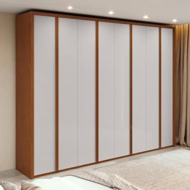 Imagem de Guarda-roupa Casal 100% Mdf 8 Portas Easy Glow Frassino/off White