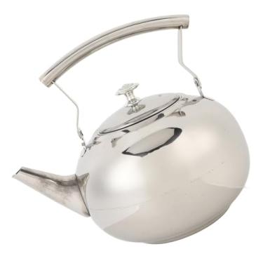 Imagem de Pote de chá de Aço Inoxidável Com Infusor, Chaleira de chá de Fogão para Saquinhos Soltos de Folhas e chá, Chaleira a água para Caldeira a água para o Fogão a Gás Piquenique (2.0L/2000ml)