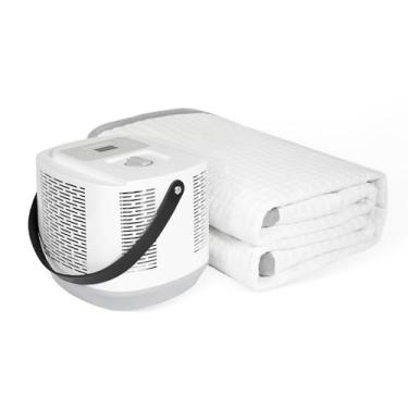 Imagem de ONTOMYO Sistema De Resfriamento De Cama Com Colchão Portátil E Aquecedor De 54-115 ℉, Circulação Segura De Água, Baixo Consumo De Energia, Operação Silenciosa, Ar-Condicionado De Cama Sob Os Lençóis