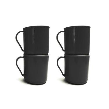 Imagem de Kit 4 Canecas Plásticas 400ML Para Escolas Festas Livre de BPA - GP Pl