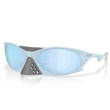 Imagem de Óculos Oakley Plantaris Matte Stonewash Prizm Deep Water Polarized, U,
