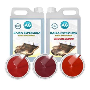Imagem de Resina Baixa Espessura 5KG + 3 Cores Sólidas - Resinas ag