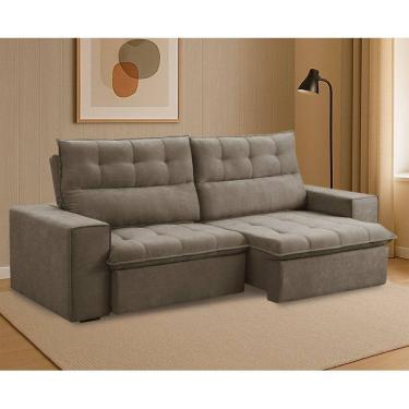 Imagem de Sofá Retrátil e Reclinável 200cm X 98cm X 110cm Castor