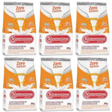 Imagem de Combo 6 Un Leite em pó Zero Lactose integral instantâneo La Sereníssim