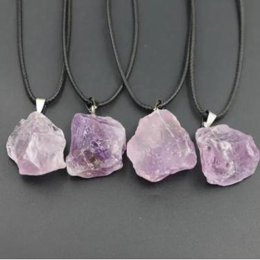 Imagem de Colar Pingente De Pedra Ametista - Pedra Natural Ametista
