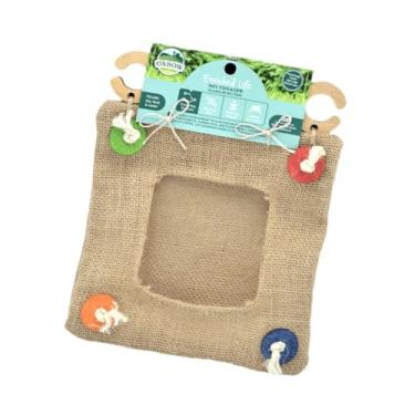 Imagem de IEUDNS Saco de feno de feno de porco da cobaia Bolsa de alimentador de pendurada manjedoura de armazenamento dispensadores de alimentos para pequenos animais