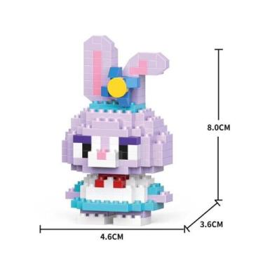 Imagem de Brinquedo Blocos de Montar Infantil Brinquedo Educativo Animais De Bri