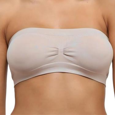 Imagem de Top Faixa Bustier Lupo Loba Sutiã Sem Costura Original, Natural, M