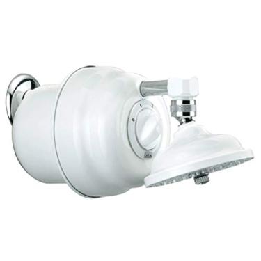 Imagem de Ducha Sem Chuveirinho Clássica 4 Temperaturas Cardal Branco Pequeno