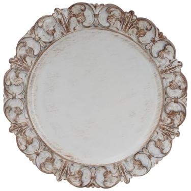 Imagem de Sousplat arabesco em plástico D35cm branco