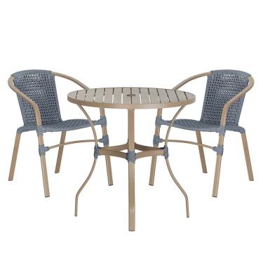 Imagem de 02 Cadeiras Floripa e Mesa Roma Trama 