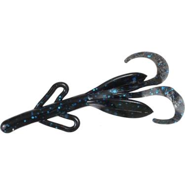 Imagem de Zoom Baby Brush Isca de criatura de porco, pacote com 12, 10 cm, preto/azul, 042072X