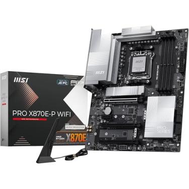 Imagem de MSI Placa-mãe WiFi PRO X870E-P, ATX - Suporta processadores AMD Ryzen 9000/8000/7000, AM5-60A SPS VRM, DDR5 Memory Boost (8200+ MT/s OC), PCIe 5.0 x16 e 4.0 x16, M.2 Gen5, Wi-Fi 7, 5G LAN