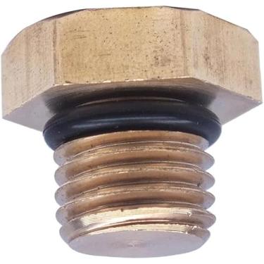 Imagem de Compass-Yang Reservatório de plugue 6H1-43829-00 com anel de vedação 93210-09165 adequado para acabamento de inclinação de potência do motor de popa Yamaha 75-90HP 6H1-43829