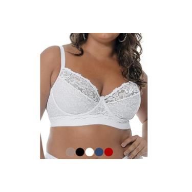 Imagem de Sutiã Plus Sustentação Renda Com Aro Antinea Demillus 064021, Preto, 4