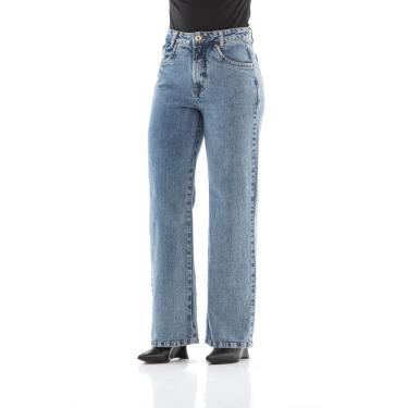 Imagem de Calça Jeans Feminina Arauto Wide Leg Comfy
