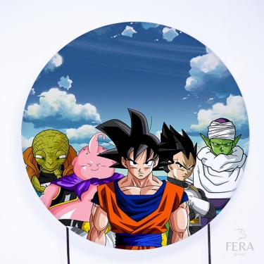 Imagem de Painel Decorativo para Festa 1,80x1,80 metros Vesti Fácil com Elástico Dragon Ball - Fera Print