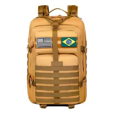 Imagem de Mochila Militar Tática 50 Litros Impermeável com MOLLE e Compartimento