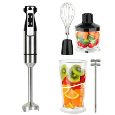 Imagem de Conjunto Mixer 5 Em 1 Batedor Moedor Misturador Inox 110v - Sokany, 11