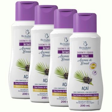 Imagem de 4 UNDs Sabonete Íntimo Líquido Açaí 200ml Bio Instinto (Extrato de Barbatimão e Aroeira)