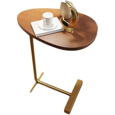 Imagem de Mesa De Canto De Luxo Leve Mesa Lateral Simples Sala De Estar Sofá Varanda Rede Vermelha Pequena Mesa Lateral Armário De Cabeceira Estreito Móvel Pequeno Apartamento Mesa De Centro, D