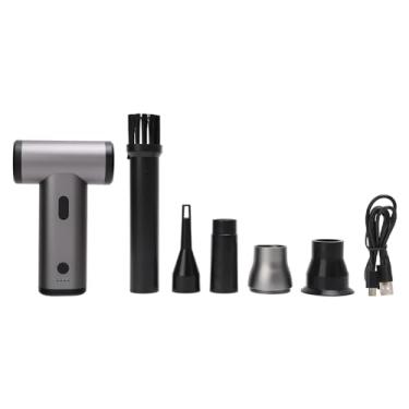 Imagem de Air Blower portátil Poeira sem fio Blower elétrico ar comprimido espanador Alta eficiência 110000RPM poderoso fluxo de ar para o teclado Limpeza carro detalhando sofá espanando