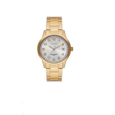 Imagem de Relogio Orient Feminino Dourado Strass Aço Inox Fgss1237