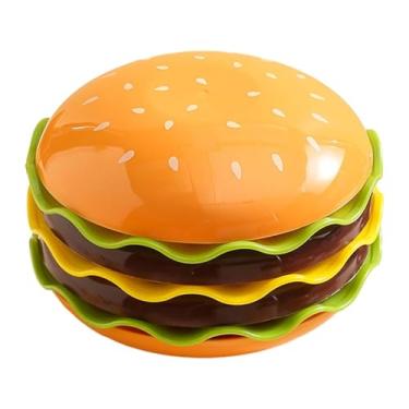 Imagem de DimyFew Conjunto de pratos e tigelas empilháveis, conjunto de pratos de hambúrguer, mini prato de sobremesa, tigela de cereal, utensílios de mesa decorativos, 7 Camadas