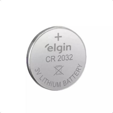 Imagem de 1 Pilha Bateria Moeda Elgin Lithium CR2032 3V