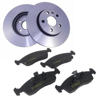 Imagem de Kit Par Discos e Pastilhas de Freio Dianteiro Chevrolet Onix - Altese 