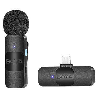 Imagem de QCYDOBRASIL Sistema de Microfone Sem Fio By-v1 Dispositivos Ios Conexão 2.4Ghz Ultracompacto Ideal para Vlogging Podcast Entrevista e Gravações de Vídeo Som Claro e Qualidade Profissional - No Brasil