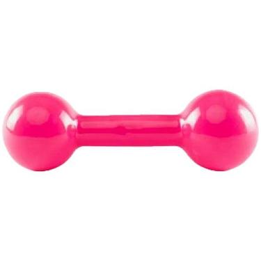 Imagem de Halter Emborrachado Alux 1kg Rosa - unidade
