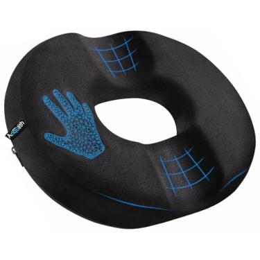 Imagem de Almofada de donut, almofada de donut para alívio da dor no cóccix e hemorróidas, almofada de assento de donut para cóccix, ciática, cirurgia e pós-parto, travesseiro de hemorróidas para trabalhadores
