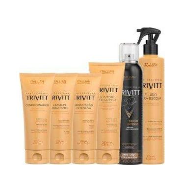 Imagem de Kit Home Care Trivitt com Leave In + Hidratação 200ml + Fluido Escova 