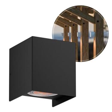 Imagem de Arandela Pergolado Foco Luminária De Parede Em Alumínio Gu10 MF291 (Preto)