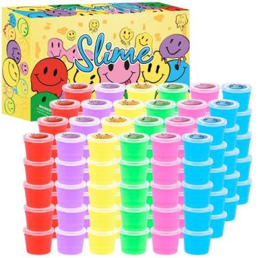 Imagem de Kit Slime com 120 unidades para crianças com Crystal Slime - tuupowana
