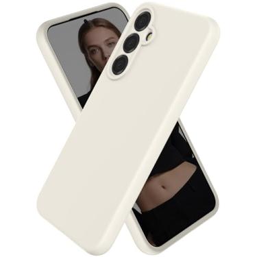 Imagem de CUZMIGO Capa para celular Samsung Galaxy A35 5G, capa de telefone fina de silicone macio com proteção para câmera, antiarranhões e cores fofas, branco