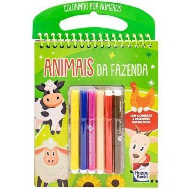 Imagem de Colorindo Por Números: Animais Da Fazenda