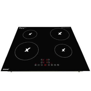 Imagem de Cooktop 4 Bocas por Indução Amvox 2000W ACT 407 Turbo 220V, 220V