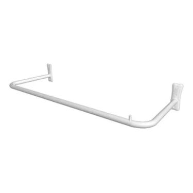 Imagem de Arara de Parede RETA 1,00 Metro Organização de Quartos Closets Armários e Loja (BRANCO)