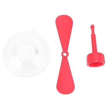 Imagem de Estink Hélice do Capacete de Motocicleta, Brinquedo Decorativo de Girador Com Copo de Sucção Forte para Qualquer Superfície (vermelho)