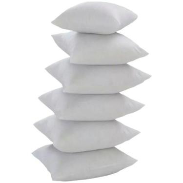 Imagem de Kit 6 Enchimentos de Silicone 50x50cm para Almofadas 45x45cm - Sua Cas