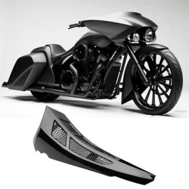 Imagem de Spoiler de carenagem de queixo para Harley-Davidson Electra Glide Street Glide Road Glide Road King 2014-2023, defletor de vento da tampa do radiador inferior ABS, carenagem inferior frontal de