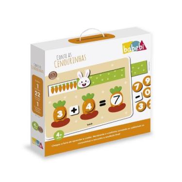 Imagem de Jogo Coelho Conte Cenourinhas Infantil Brinquedo Educativo - Babebi
