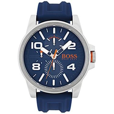 Imagem de Hugo Boss Relógio masculino azul, Azul, NOSIZE, Movimento de quartzo